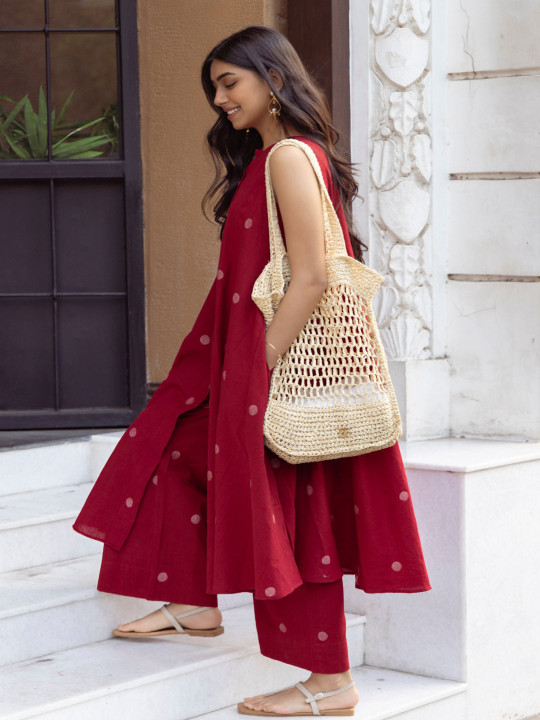 Women Printed Regular Kurta with Palazzos - Image 3