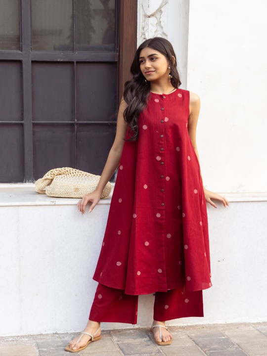 Women Printed Regular Kurta with Palazzos - Image 6