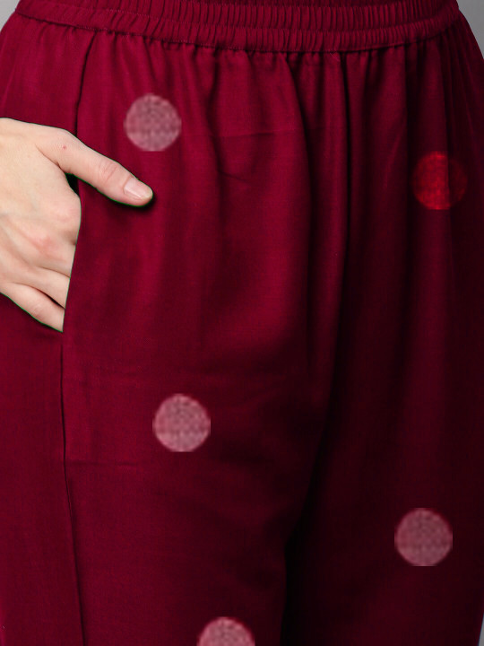 Women Printed Regular Kurta with Palazzos - Image 4