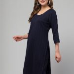 Crown King Round Neck Straight Woolen Kurta